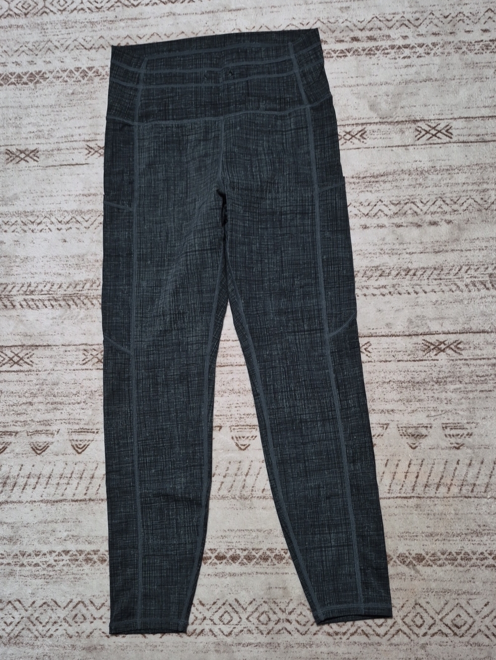 ZYIA Charcoal Grid High-Rise Leggings
